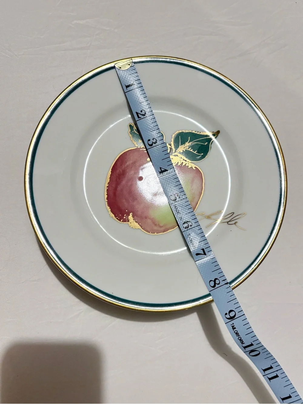 Crate and Barrel Fruit Themed Dessert Plates